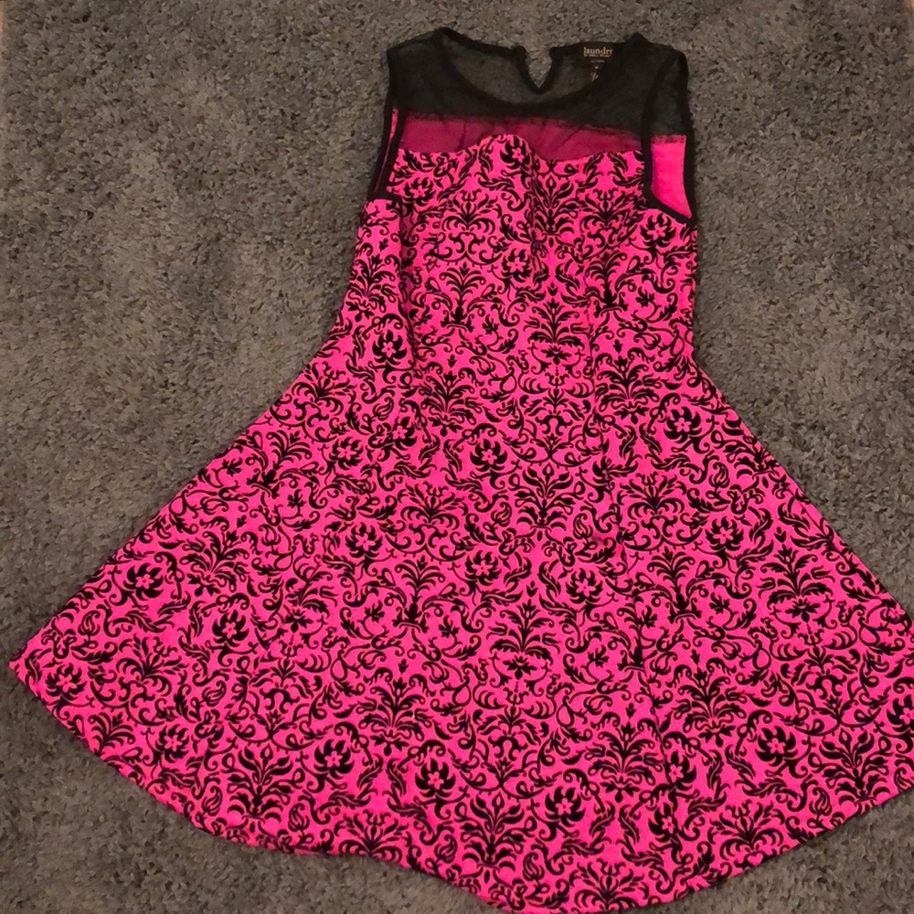 Super cute pink and black dress